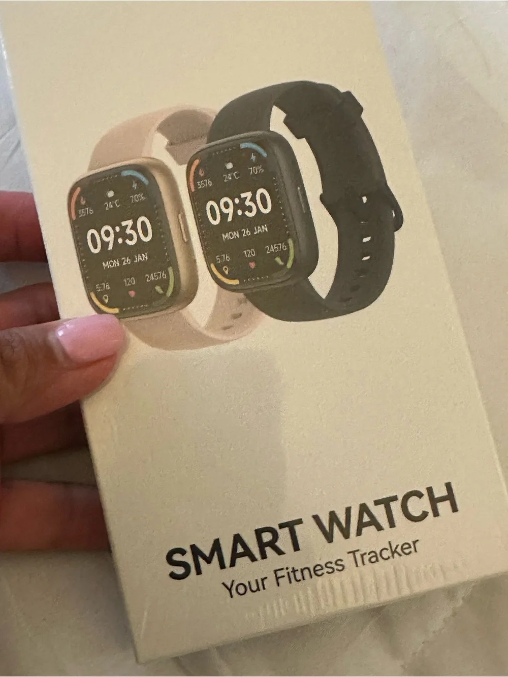 Cillso Black Smartwatch with Silicone Band - iPhone or android Brand New